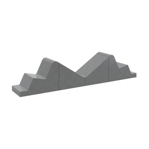 Sonnenliege / minimalistisches Design - 4C2 Solution - 01306 - A Amop Synergies - Beton / für öffentliche Bereiche / Modul