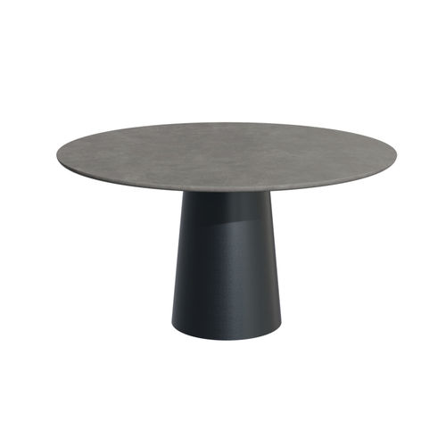 Moderner Tisch - Round Up 28002 A - A Amop Synergies - Beton / Gestell aus Stahl / rund
