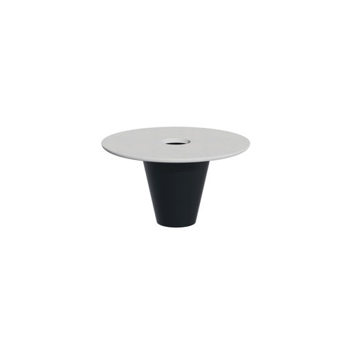 Moderner Beistelltisch - Round Up 28005 - A Amop Synergies - Beton / Gestell aus Stahl / rund