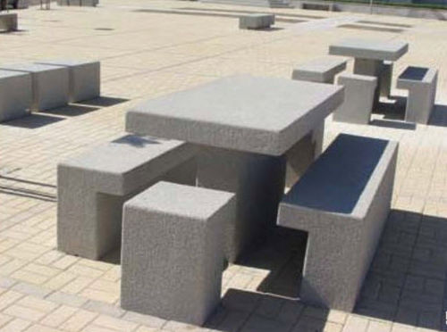 Moderner Picknicktisch - SOLTAS : VOUGA RIO  - A Amop Synergies - Beton / rechteckig / für professionellen Einsatz