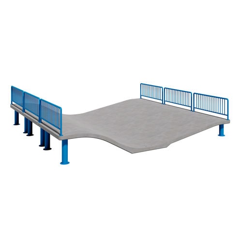 Wavetyp-Skateboardrampe - A 01312 - A Amop Synergies - Beton