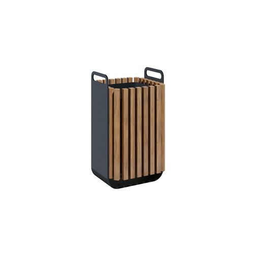 Holz-Papierkorb - GRIP 32022 - A Amop Synergies - aus lackiertem Stahl
