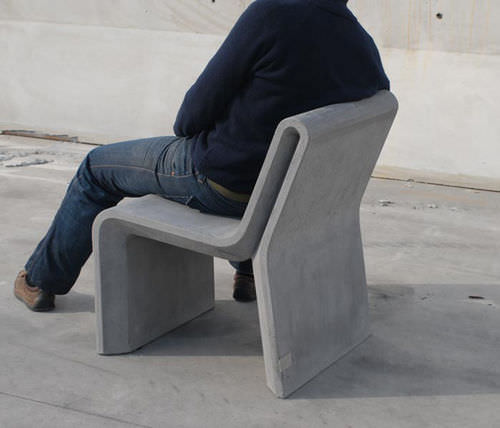 Moderner Stuhl - AR PURO : Individual Chair - A Amop Synergies - Beton / für öffentliche Bereiche / für Gewerbegebrauch