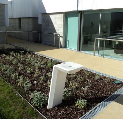 Trinkbrunnen für Außenbereich - AR PURO : Fountain - A Amop Synergies - Beton