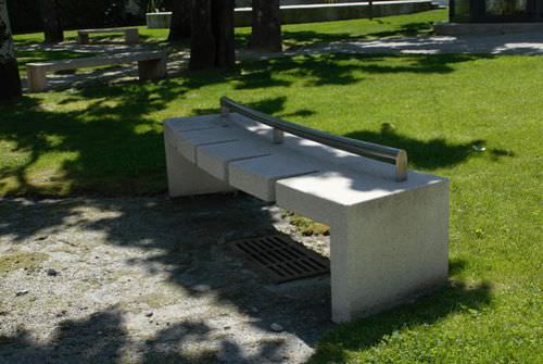 Bodenstehender Fahrradständer - MODULAR - A Amop Synergies - für öffentliche Bereiche / Edelstahl / Beton
