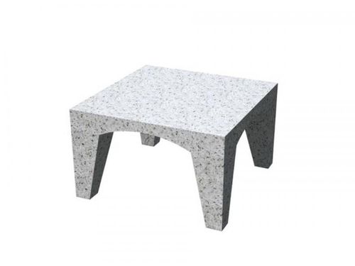 Moderner Couchtisch - LORD: Coffe Table - A Amop Synergies - Beton / quadratisch / für öffentliche Bereiche