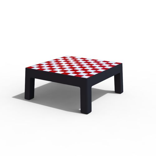 Klassischer Couchtisch - LUGARCOMUM: CONCRETE COFFE TABLE - A Amop Synergies - Beton / quadratisch / für öffentliche Einrichtungen