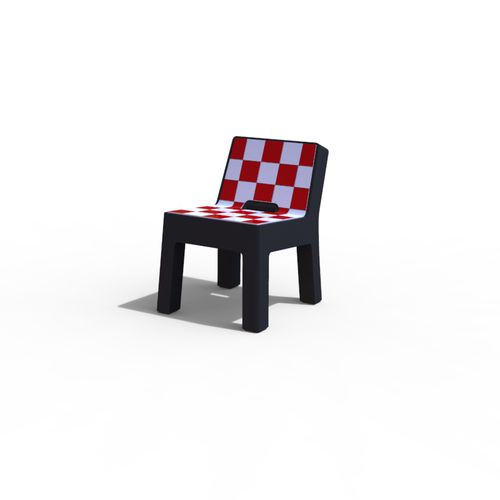 Klassischer Stuhl - LUGARCOMUM: CONCRETE INDIVIDUAL CHAIR - A Amop Synergies - für Außenbereich / Beton / für öffentliche Einrichtungen
