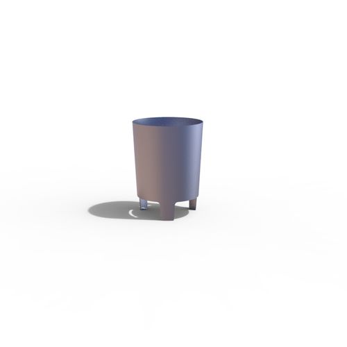Park-Abfallbehälter - LUGARCOMUM: STEEL PAPER BIN S - A Amop Synergies - Stahl / ohne Deckel / modern