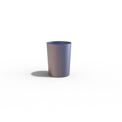 Stahl-Pflanzkübel - LUGARCOMUM: STEEL PLANTER S - A Amop Synergies - rund / modern / für öffentliche Bereiche