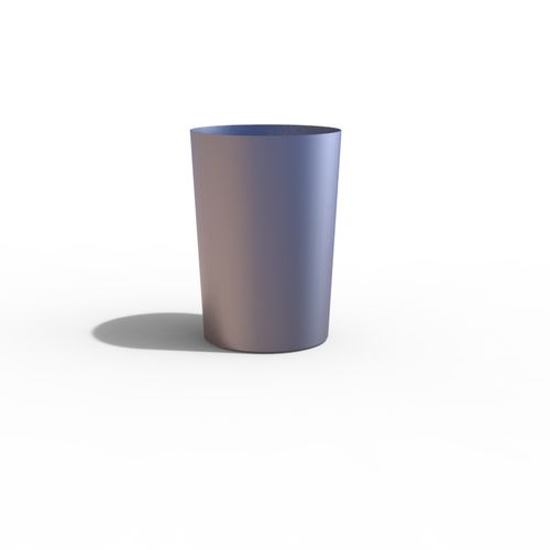 Stahl-Pflanzkübel - LUGARCOMUM: STEEL PLANTER L - A Amop Synergies - rund / modern / für öffentliche Bereiche
