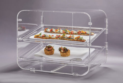 Präsentierregal für Nahrungsmittel - BD145 - Rosseto Serving Solutions - Tisch / Acryl / für Bäckerei