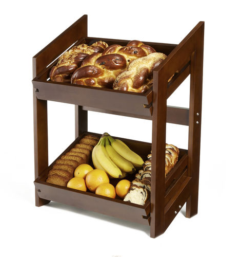 Präsentierregal für Nahrungsmittel - BD152 - Rosseto Serving Solutions - Tisch / Bambus / für Bäckerei