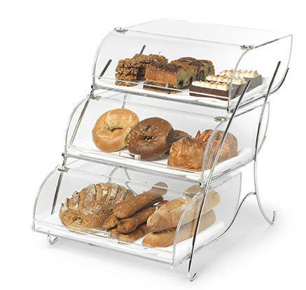 Präsentierregal für Nahrungsmittel - BAK2944 - Rosseto Serving Solutions - Tisch / Holz / für Konditoreien