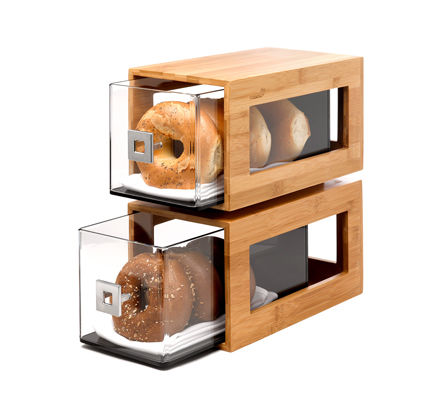 Präsentierregal für Nahrungsmittel - BD102 - Rosseto Serving Solutions - Tisch / Holz / für Konditoreien