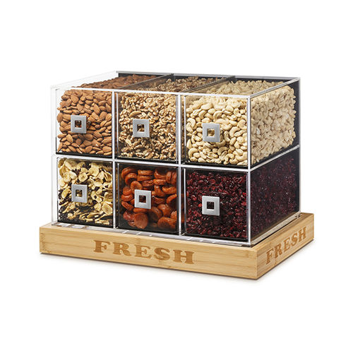 Präsentierregal für Nahrungsmittel - BD114 - Rosseto Serving Solutions - Tisch / Holz / für Einzelhandel