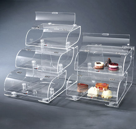Präsentierregal für Brot - BAK1210 - Rosseto Serving Solutions - Tisch / Holz / drehbar