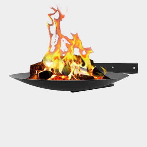 Garten-Feuerstelle / Holz - PLATE - TRAFORART - Gas / Stahl