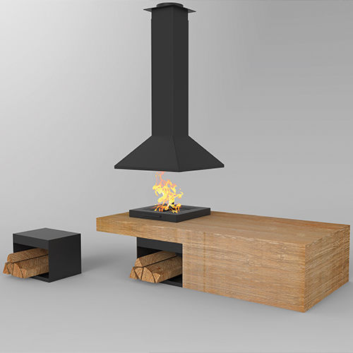 Holz-Gartengrill - COOK - TRAFORART - freistehend / Holz