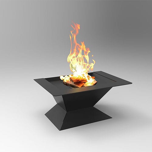 Garten-Feuerstelle / Holz - MAYA - TRAFORART - Gas / Bioethanol / Stahl