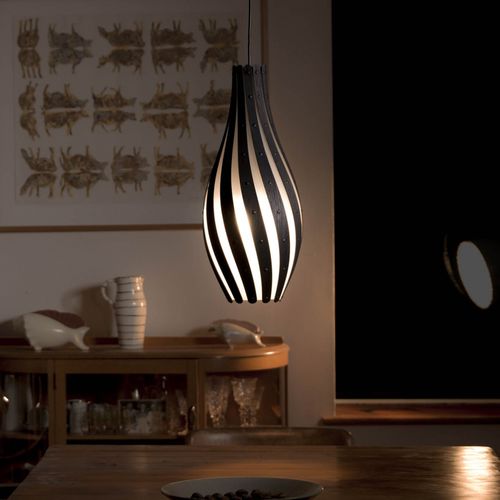 Hängelampe - SWISH - David Trubridge Design - Bambus / Sperrholz / Polycarbonat