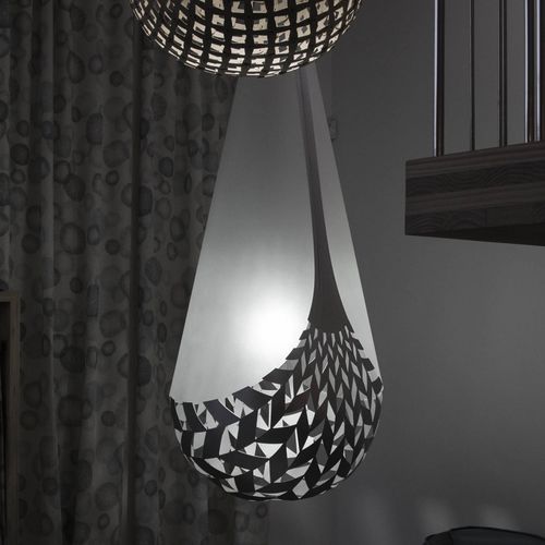 Hängelampe - BASKET - David Trubridge Design - Aluminium / Kunststoff / originelles Design