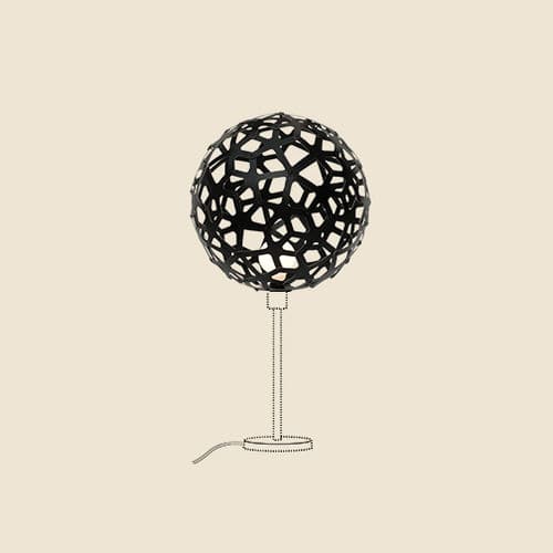 Tischlampe - CORAL - David Trubridge Design - Metall / Bambus / Sperrholz