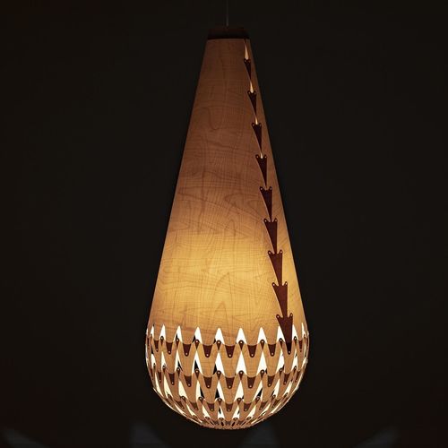 Hängelampe - BASKET OF LIGHT - David Trubridge Design - Birke / Sperrholz / modern