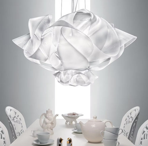 Hängeleuchte - FABULA - Slamp - Stoff / Lentiflex® / originelles Design