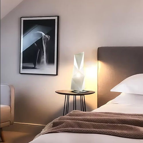 Nachttischlampe - DIAMOND - Slamp - Opalflex® / modern / mit Kabel