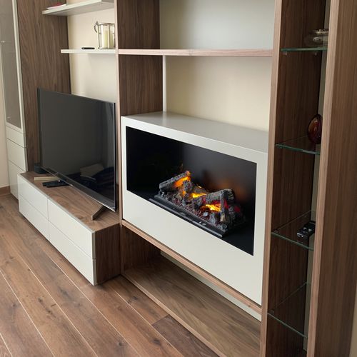 Elektrokamin - Cheminée électrique sur-mesure - IGNISIAL Paris - Einbau / ohne Abzug / offene Feuerstelle
