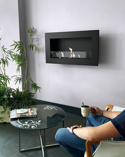Bioethanol-Kamin - HF 1-700 - IGNISIAL Paris - wandmontiert / Einseitig / offene Feuerstelle