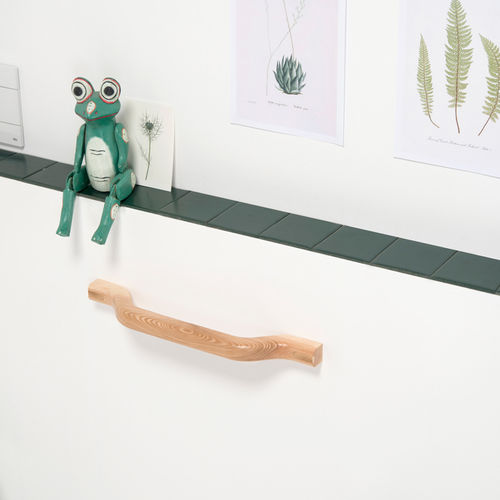 Handtuchhalter / 1 Stange - EVMFN SERIES - EVER Life Design - wandmontiert / Holz / satiniert