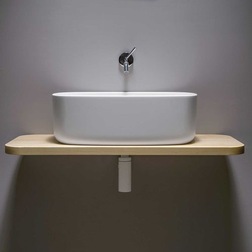 Aufsatzwaschbecken - EVLACPCOU - EVER Life Design - Keramik / Stahl / rechteckig