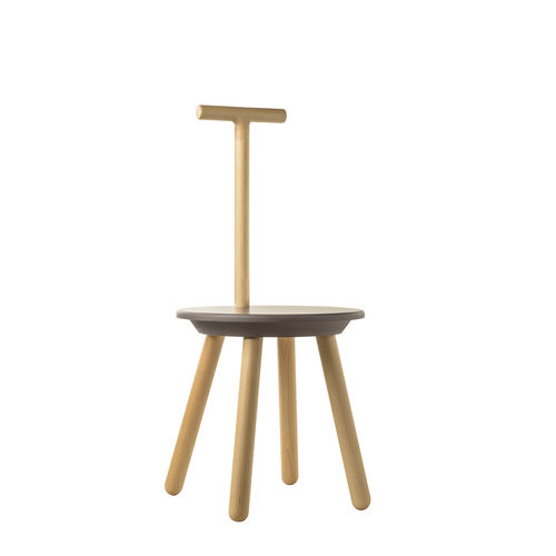 Moderner Duschhocker - EVRUSG - EVER Life Design - Buche / Gestell aus Buche / mit 4 Beinen