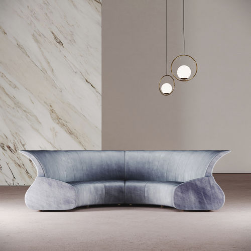 Halbrundes Sofa - ECLIPSE - DESFORMA - modern / Stoff / Leder