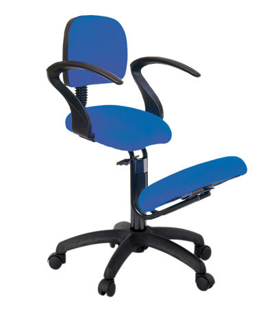 Moderner Stuhl - S-2703 - ECOPOSTURAL - Stoff / ergonomisch zum Hinknien / für Gewerbegebrauch