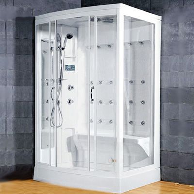 Dampfduschkabine - AMERISTEAM ZA219 - Interstate Design Industries - Glas / mit Flügeltür / rechteckig
