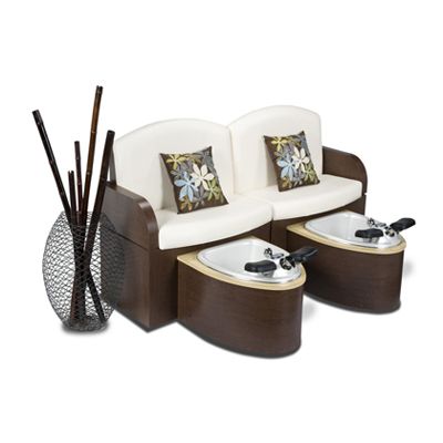 Fusspflegestuhl mit Wellnessbecken / Kunstleder - CALAIS - Interstate Design Industries