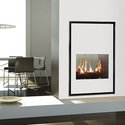 Doppelseitiger Kamineinsatz - TORINO 70 - ITALKERO - Gas / mit Zwangskonvektion / modern