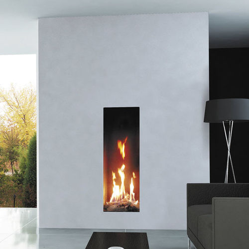Geschlossene Feuerstelle / Gas - ROMA 50 - ITALKERO - mit 1 Sichtseite / doppelseitig / Metall