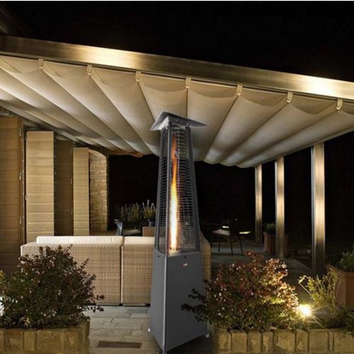 Bodenstehende Patioheizung - FALÒ EVO - ITALKERO - Gas / mit LED-Licht / mit Funkfernsteuerung