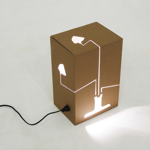 Tischlampe - NOT A LAMP - DAVIS GRAAS - Karton / modern / mit Kabel
