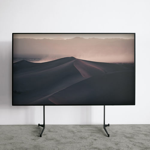 Moderner TV-Ständer - URANO - extendo - Lift / mit Halterung für DVD-Player / Stahl