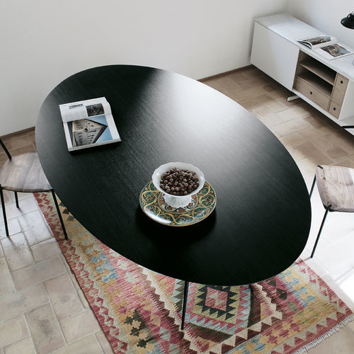Moderner Tisch - SPILLO - extendo - Eiche / Esche / HPL
