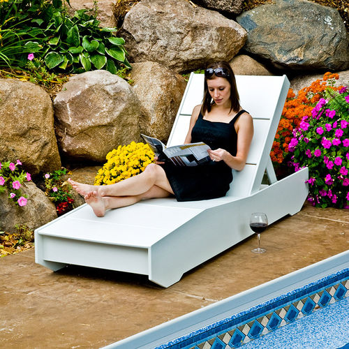 Moderne Sonnenliege - THE 405 - Loll Designs - HDPE / für Garten / für Pool