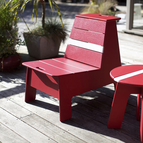 Moderner Sessel - RACER - Loll Designs - HDPE / 100% recycelbar / für Garten