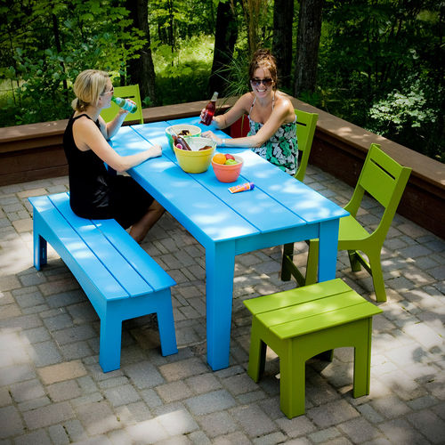 Moderner Esstisch - ALFRESCO  - Loll Designs - HDPE / rechteckig / rund