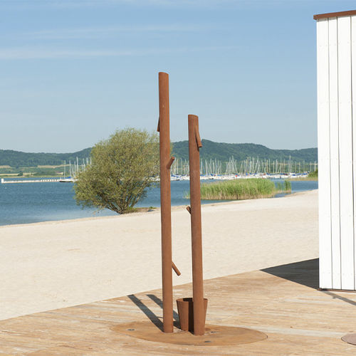 Außendusche für Pool - MONSIEUR 2 - CYRIA | Mobilier Urbain - für Fuß / klassisch / Multifunktion