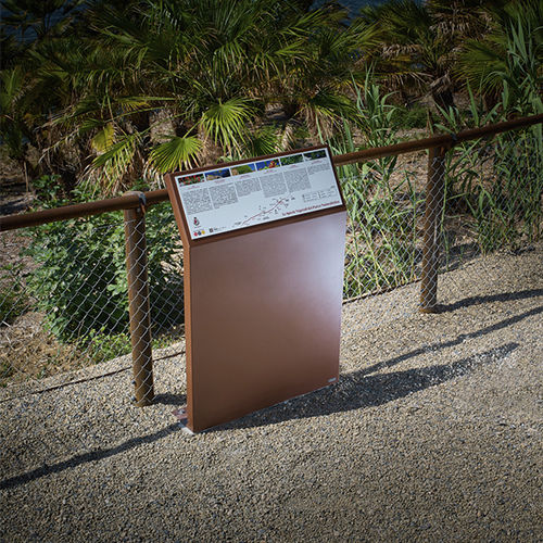 Stele zur Beschilderung - EUDALD 2 - CYRIA | Mobilier Urbain - Werbe / Dekor / Cortenstahl